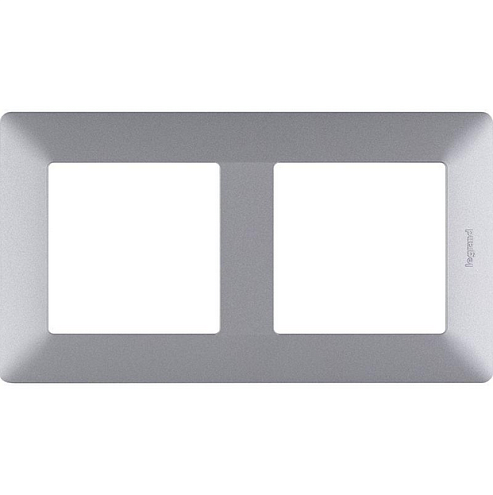 Рамка 2-м Valena Life универсальная алюм. Leg 754132: фотография 1