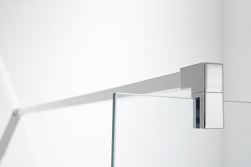 Кронштейн телескопический к душевому ограждению SANTREK AQUA Тour Chrome 700-1200 квадрат: фотография 1