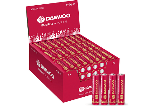 Элемент питания алкалиновый AA/LR6 1.5В Energy Alkaline 2021 DB-4 (уп.4шт) DAEWOO 5029811: фотография 1