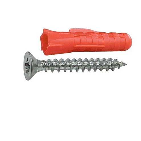 Дюбель трехлепестковый  8х40мм с саморезом 5х60мм, 6шт: фотография 1