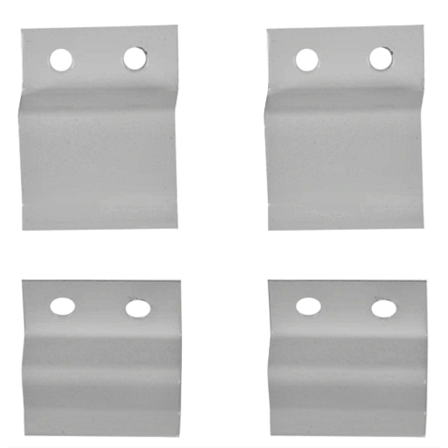 Крепление для москитной сетки металл с шурупом белый 2шт: фотография 1