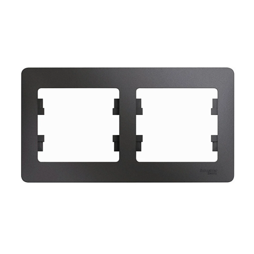 Рамка 2-м Glossa горизонтальная графит SE GSL001302: фотография 1