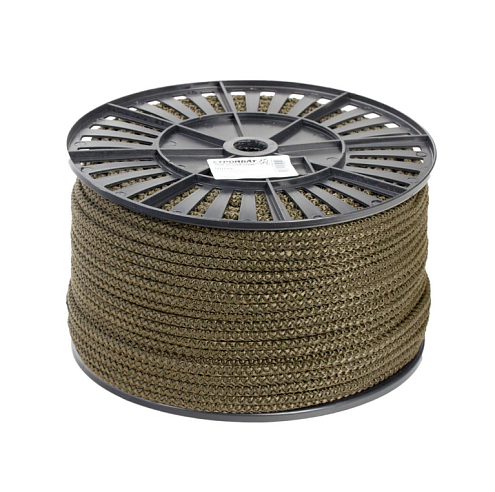 Шнур полипропиленовый вязаный 6,0мм хаки 150м: фотография 1