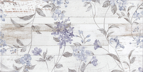 Настенная плитка 50х25 San Remo белая панно часть 1 GT14VG: фотография 1