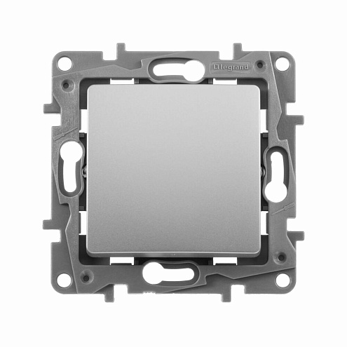 Механизм переключателя промежуточ. 1-кл. СП Etika 10AX 250В алюм. Leg 672409: фотография 1