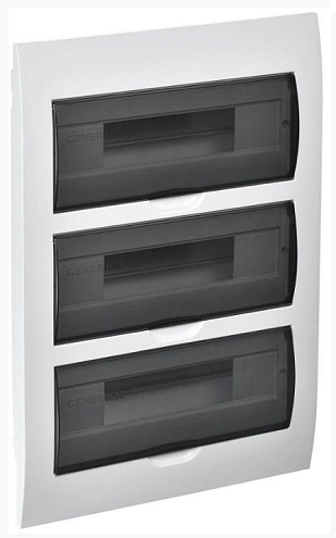 Бокс ЩРВ-П-36 модулей встраиваемый пластик IP41 GENERICA MKP12-V-36-41-G: фотография 1