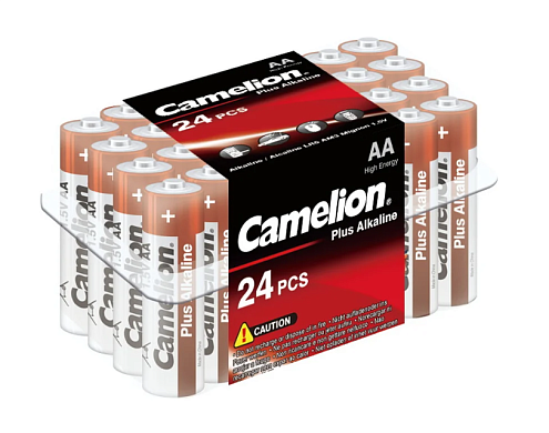 Элемент питания алкалиновый AA/LR6 1.5В Plus Alkaline LR6-PB24 (уп.24шт) Camelion 6752: фотография 1