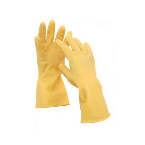 Перчатки латексные СВЕРХПРОЧНЫЕ размер M, бежевые, пара: фотография 1