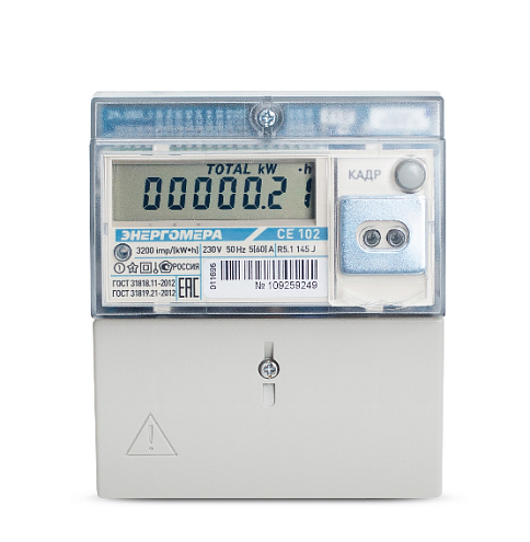 Счетчик CE102 R5.1 145 J 5-60А многотарифный Энергомера : фотография 1