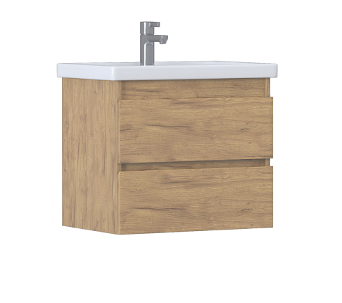 Тумба под раковину Fusta  600-0-2 (Como) дуб золотой: фотография 1