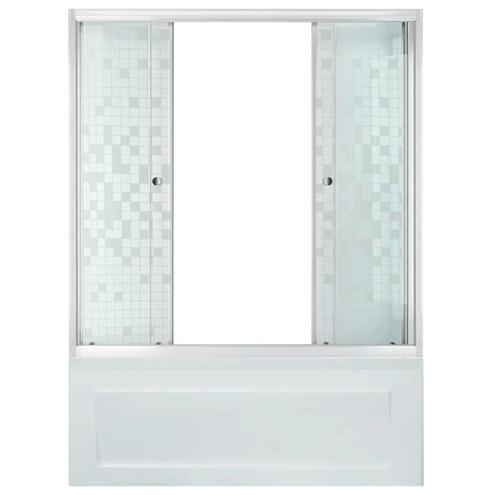 Штора 2 двери 1700 Аква Мозаика белый: фотография 1