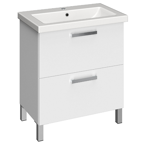 Тумба под раковину напольная MELAR 70 для COMO 70 белый: фотография 1