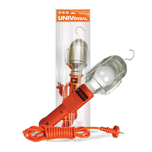 Светильник переносной ПВС 2х0.75 с выкл. 10м 220В UNIVersal 966U-0110: фотография 1