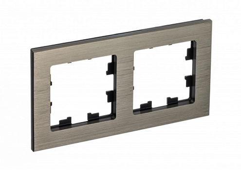 Рамка 2-местная AtlasDesign Nature металл латунь Systeme Electric ATN312202: фотография 1