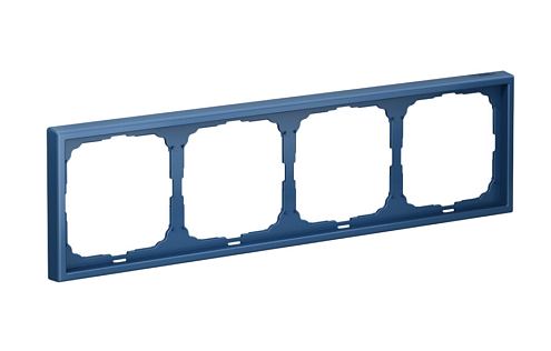 Рамка 4-местная ArtGallery универсальная аквамарин Systeme Electric GAL001104: фотография 1