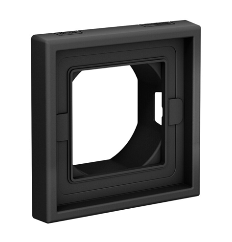 Рамка 1-местная ArtGallery IP44 карбон Systeme Electric GAL441001: фотография 1