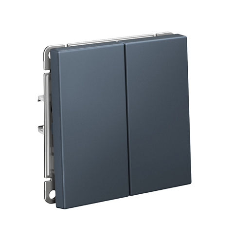 Переключатель 2-клавишный ArtGallery (сх.6/2) 10AX механизм грифель Systeme Electric GAL000765: фотография 1