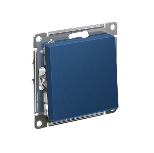 Переключатель 1-клавишный перекрестный AtlasDesign (сх.7) 10AX механизм аквамарин Systeme Electric ATN001171: фотография 1