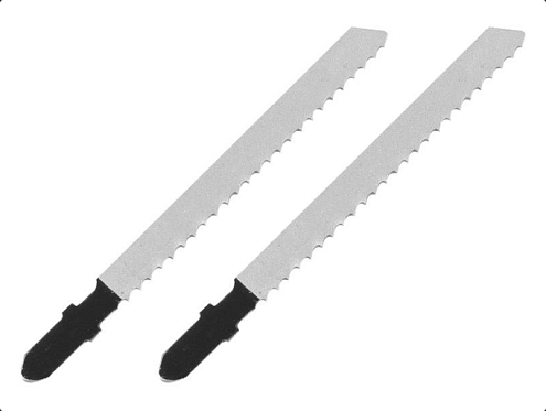 Пилки прямой чистый рез, по дереву, пластику, L=75мм, шаг 2,5мм, Bimetal, 2шт, РемоКолор: фотография 1