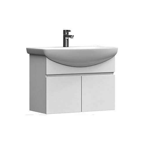 Тумба Wing 600-2-0 подвесная белая под умывальник Балтика 60: фотография 1