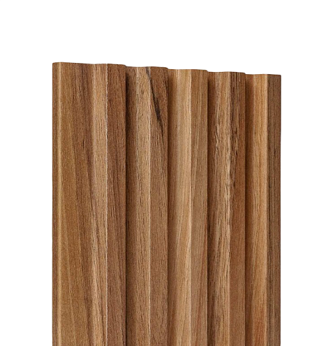 Стеновая панель ACUPAN  TRAPEZE (Трапеция) MDF ECO 122.501.92 Орех светлый 2760х122х12мм : фотография 1