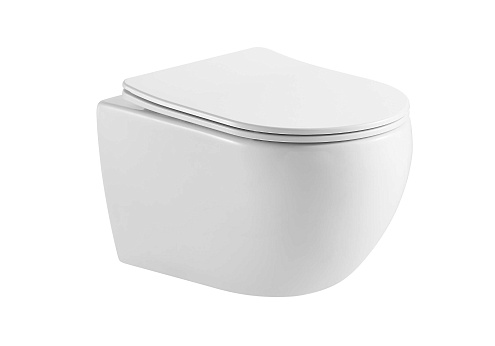 Унитаз подвесной безободковый Aquatek Европа AQ1190T-00, 531х360х330 с сиденьем Soft Close: фотография 1