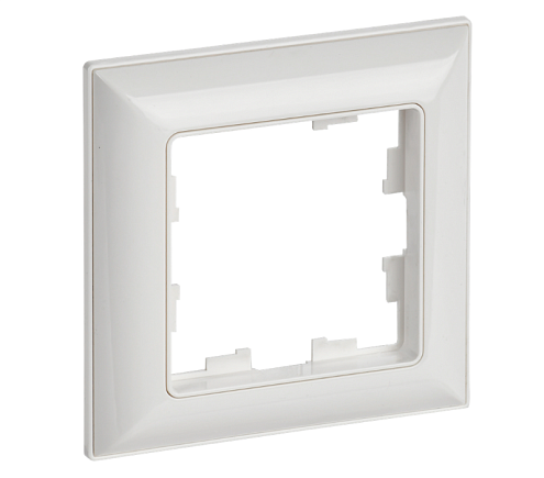 Рамка 1-местная BRITE РУ-1-Бр белый/белый IEK BR-M12-12-K01 : фотография 1
