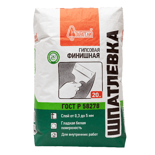 Шпатлевка гипсовая Старатели "Финишная" 20кг  : фотография 1