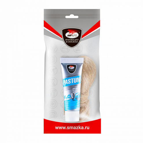 Комплект уплотнительная паста 25г Pastum H2O вода+ лен 7г: фотография 1