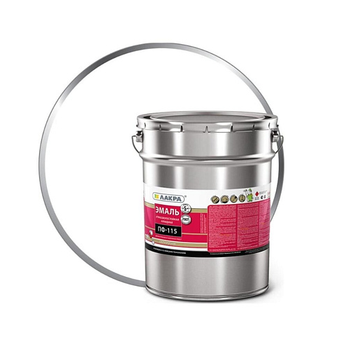 Эмаль ПФ-115 Лакра белая матовая 20кг: фотография 1