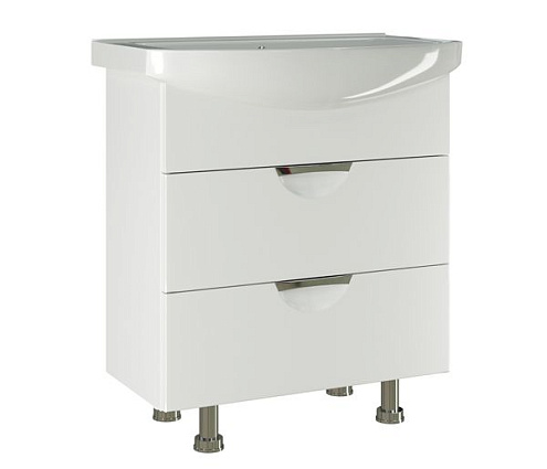 Тумба &quot;ЭТЬЕН-75&quot; под умывальник Элеганс-75 ПВХ-фасад, корпус: фотография 1