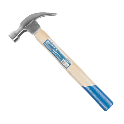 Молоток-столяра 450г, деревянная ручка, РемоКолор: фотография 1