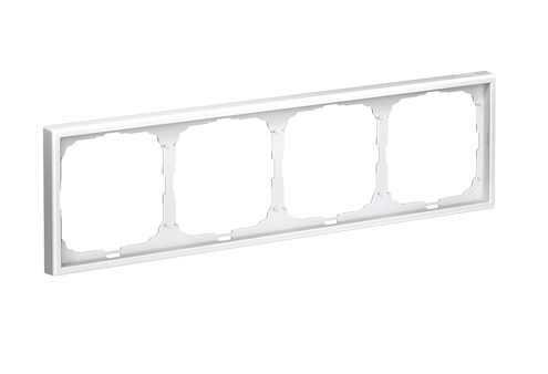 Рамка 4-местная ArtGallery универсальная белый Systeme Electric  GAL000104: фотография 1