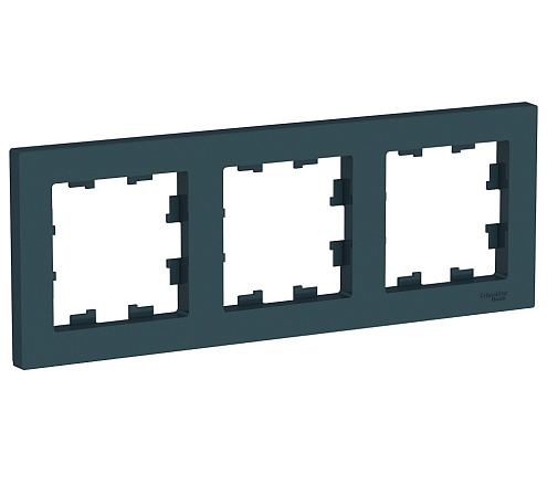 Рамка 3-м ATLAS DESIGN универс. изумруд SchE ATN000803: фотография 1