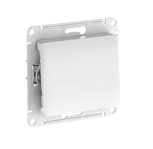 Выключатель 1-клавишный Glossa (сх.1) 10AX с быстрозажимными клеммами механизм белый Systeme Electric GSL000111S: фотография 1