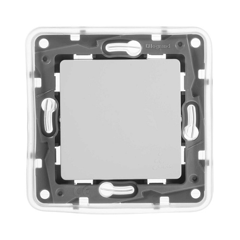 Выключатель 1-кл. СП Etika 10А IP44 10AX бел. Leg 672200: фотография 1