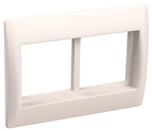 Рамка 4мод. Праймер с суппортом 75мм бел. IEK CKK-40D-RSU4-075-K01: фотография 1