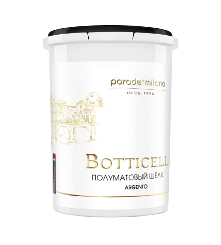 Декоративное покрытие PARADE Botticelli с эффектом полуматового шелка  0,9л: фотография 1