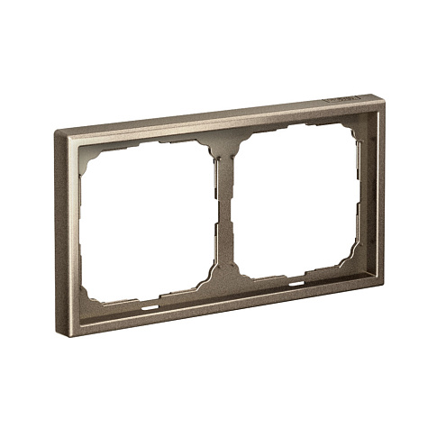 Рамка 2-местная ArtGallery универсальная мокко Systeme Electric GAL000602: фотография 1