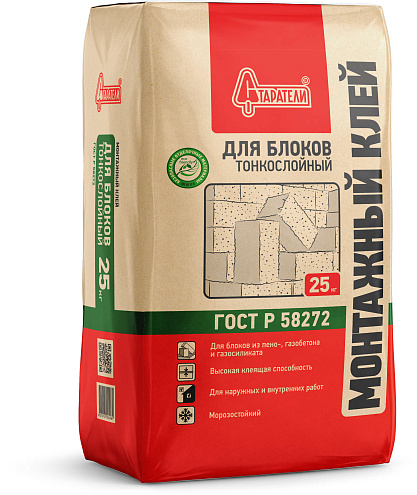 Клей монтажный для блоков Старатели 25кг: фотография 1