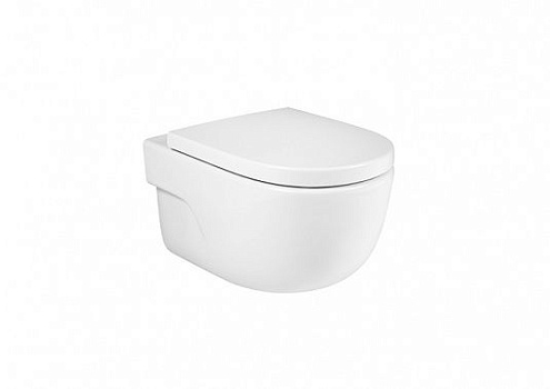 Подвесной унитаз Roca Meridian 34624L000 безободковый 560 rimless: фотография 1