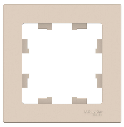 Рамка 1-м ATLAS DESIGN беж. SchE ATN000201: фотография 1