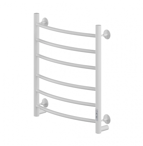 Полотенцесушитель Mixline Capella 60х50 таймер, 253 Вт, 6 перекладин, дуга, электрический, белый: фотография 1