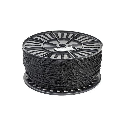 Шнур хозяйственно -  бытовой без сердечника 4мм черный : фотография 1