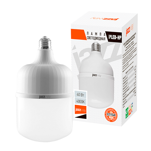 Лампа светодиодная высокомощная PLED-HP-T120 40Вт 4000К E27/E40 3700лм JazzWay 1038937A: фотография 1