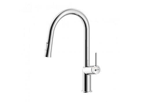 Смеситель Lemark &quot;Минима&quot; LM3850C для кухни с вытяжным изливом хром: фотография 1