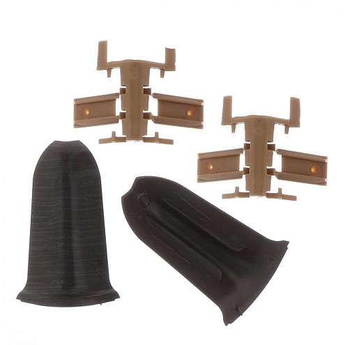 L025 Внешний угол 58мм  с держателем Венге темный  : фотография 1