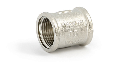 Муфта никелированная 1/2&quot; Uni-Fitt: фотография 1