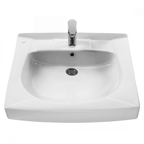 Раковина Santek Пилот 60х60 с кронштейнами и сифоном 1WH301971: фотография 1