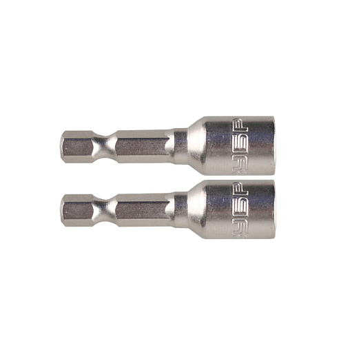 Бита NutDriver 13мм, с торцевой головкой, магнитная, 50мм, СrV сталь, Е 1/4&quot; : фотография 1